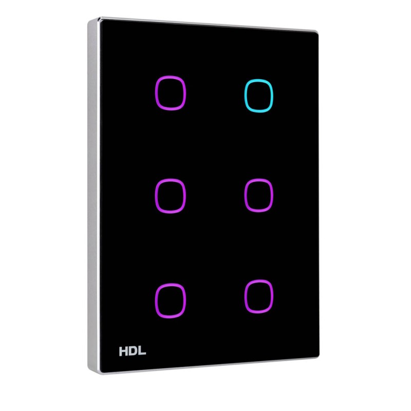 iTouch Series 6 Buttons Touch Panel US-black