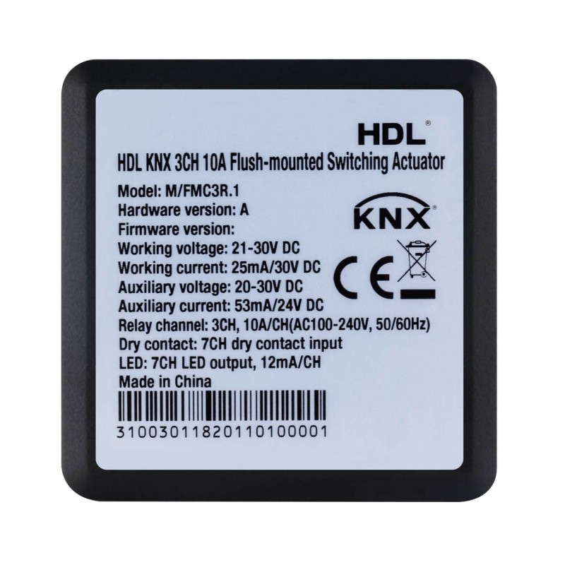 3CH 10A Flush-mounted Switch Actuator