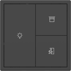 Tile Series 3 button smart panel 2.1 - Ash Gray