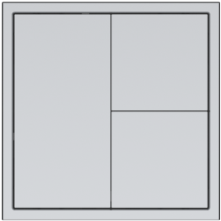 Tile Series 3 button smart panel 2.1 Metal - Space Gray