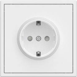 Tile Series EU Socket 2.1 - Ivory White