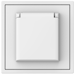 Tile Series Waterproof EU Power Socket 2.1 - Ivory White