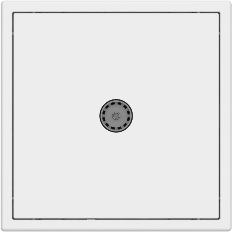 Tile Series 1 Port Cable TV Wall Outlet 2.1 - Ivory White