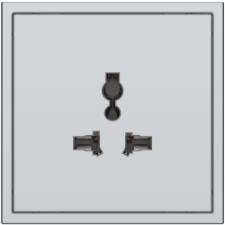 Tile Series Universal Socket 2.1 - Space Gray
