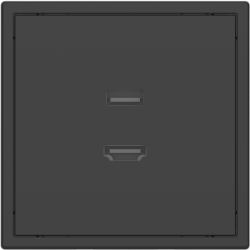 Tile Series HDMI and USB Outlet 2.1 - Ash Gray