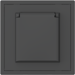 Tile Series Waterproof EU Power Socket 2.1 - Ash Gray