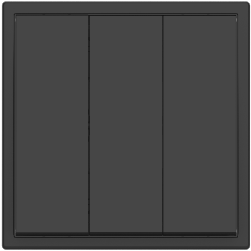 Tile Series 3 Button Momentary Switch 2.1 - Ash Gray