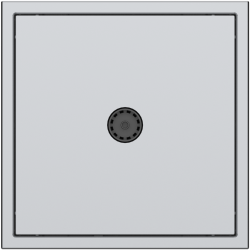 Tile Series 1 Port Cable TV Wall Outlet 2.1 - Space Gray