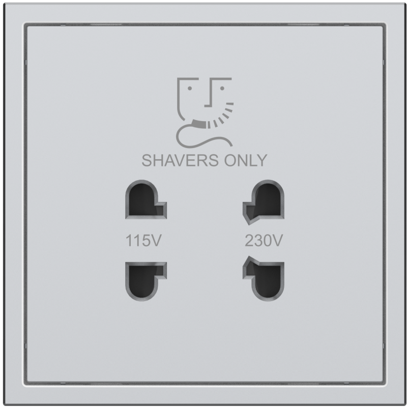 Tile Series Shaver Socket 2.1 - Space Gray