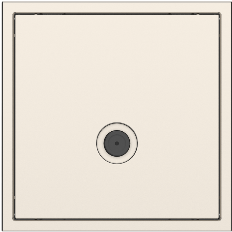 Tile Series 1 Port Coax Cable TV-F-Type Wall Outlet 2.1 - Champagne Gold