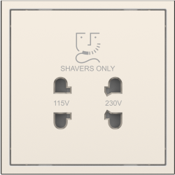 Tile Series Shaver Socket 2.1 - Champagne Gold