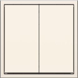 Tile Series 2 Button Momentary Switch 2.1 - Champagne Gold