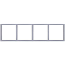 Tile Series 4 Gang Panel Frame 2.1 Metal - Space Gray