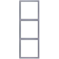 Tile Series 3 Gang Panel Frame 2.1 Vertical Metal - Space gray