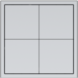 Tile Series 8 button smart panel 2.1 Metal - Space Gray