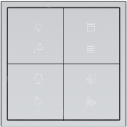 Tile Series 8 button smart panel 2.1 Metal - Space Gray