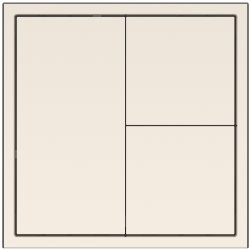 Tile Series 3 button smart panel 2.1 Metal - Champagne Gold