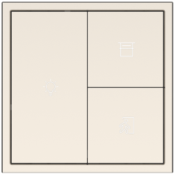 Tile Series 3 button smart panel 2.1 Metal - Champagne Gold