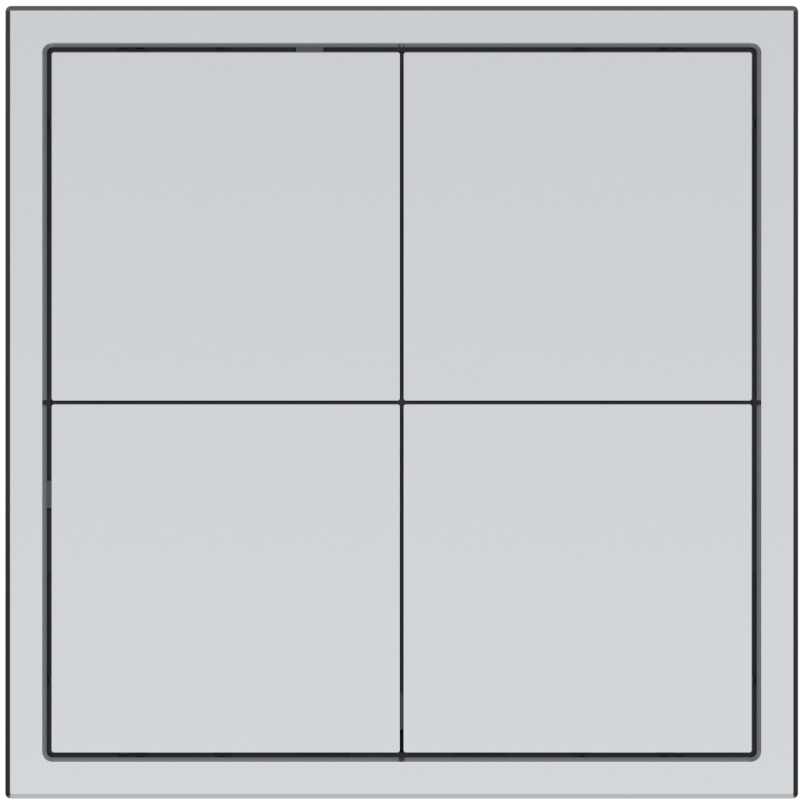 Tile Series 4 button smart panel 2.1 Metal - Space Gray