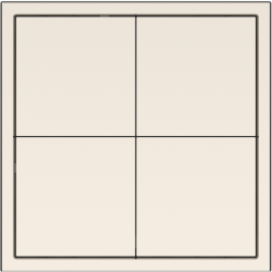 Tile Series 4 button smart panel 2.1 Metal - Champagne Gold