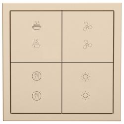 Tile Series 8 button smart panel 2.1 Metal - Champagne Gold