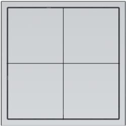 Tile Series 8 button smart panel 2.1 - Space Gray