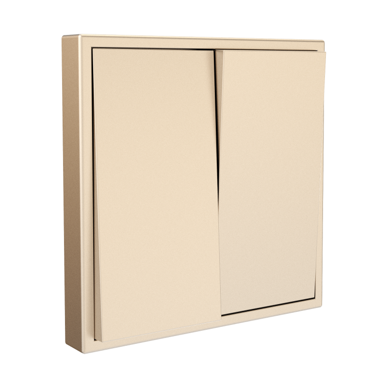 Tile Series 2 Button Rocker Switch 2.1 - Champagne Gold
