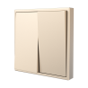 Tile Series 2 Button Rocker Switch 2.1 - Champagne Gold