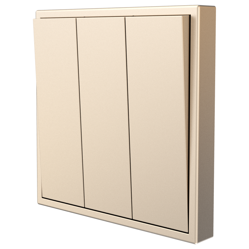 Tile Series 3 Button Rocker Switch 2.1 - Champagne Gold