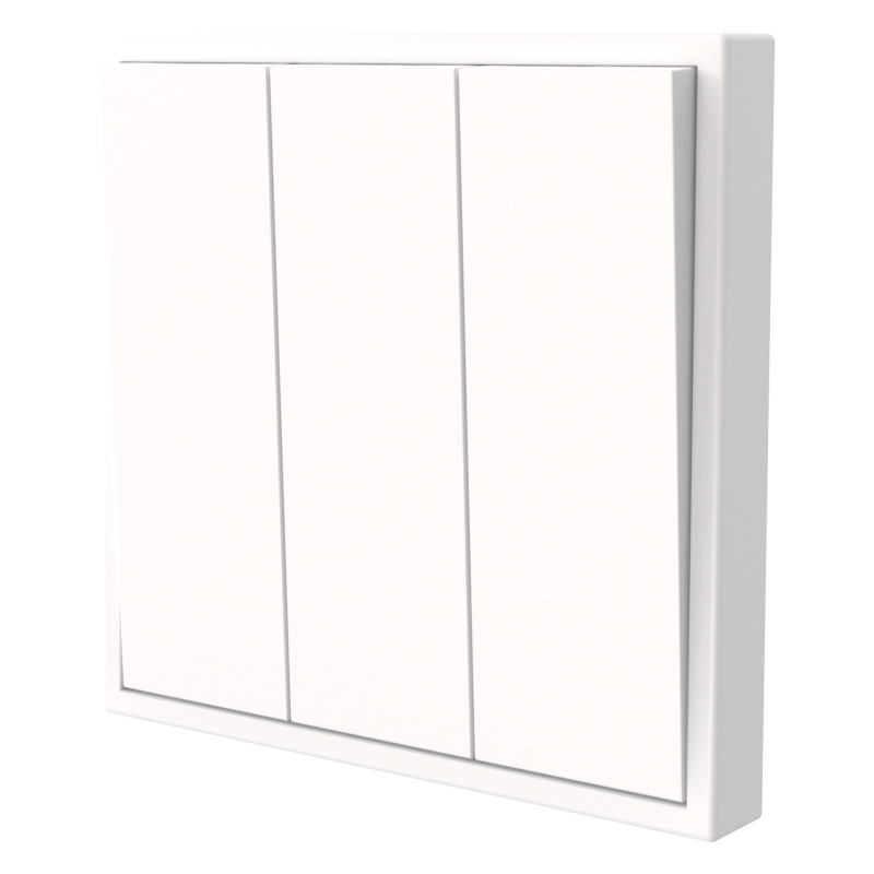 Tile Series 3 Button Rocker Switch 2.1 - Ivory White