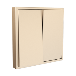 Tile Series 2 Button Momentary Switch 2.1 - Champagne Gold