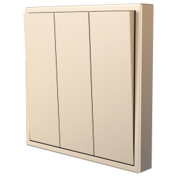 Tile Series 3 Button Momentary Switch 2.1 - Champagne Gold