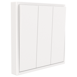 Tile Series 3 Button Momentary Switch 2.1 - Ivory White