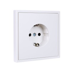 Tile Series EU Socket 2.1 - Ivory White