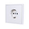 Tile Series EU Socket 2.1 - Ivory White
