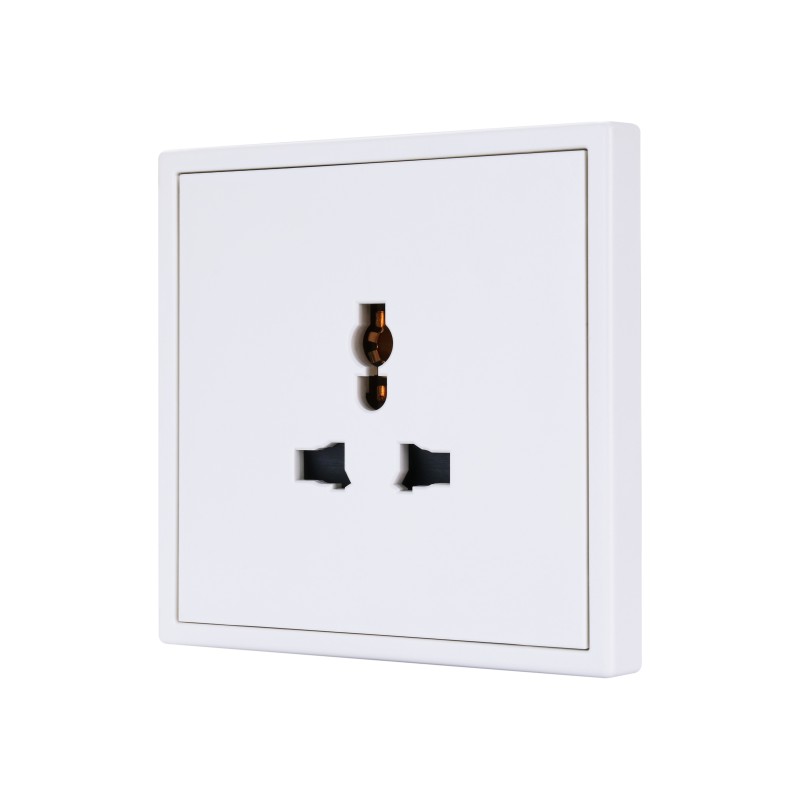 Tile Series Universal Socket 2.1 - Ivory White