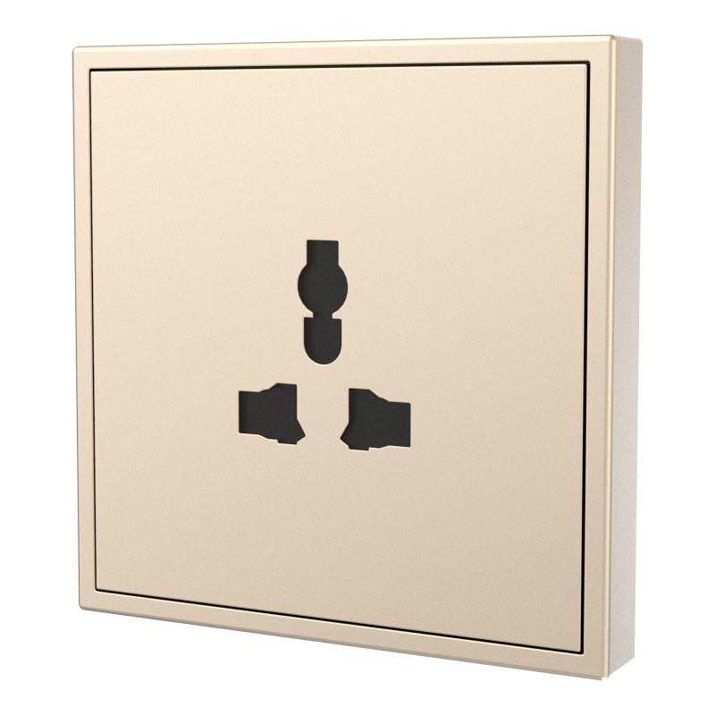 Tile Series Universal Socket 2.1 - Champagne Gold