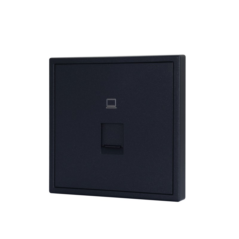 Tile Series 1 Port Ethernet Wall Outlet 2.1 - Ash Gray