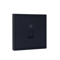 Tile Series 1 Port Ethernet Wall Outlet 2.1 - Ash Gray