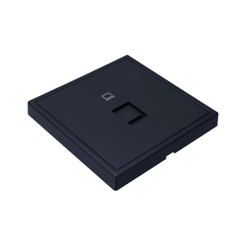 Tile Series 1 Port Ethernet Wall Outlet 2.1 - Ash Gray