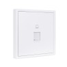 Tile Series 1 Port Ethernet Wall Outlet 2.1 - Ivory White