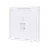 Tile Series 1 Port Ethernet Wall Outlet 2.1 - Ivory White