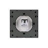 Tile Series 1 Port Telephone Wall Jack 2.1 - Ash Gray