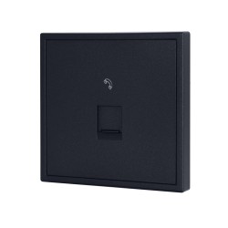 Tile Series 1 Port Telephone Wall Jack 2.1 - Ash Gray