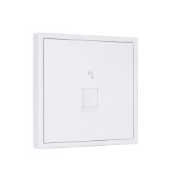 Tile Series 1 Port Telephone Wall Jack 2.1 - Ivory White