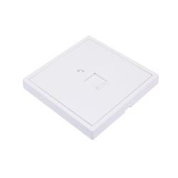 Tile Series 1 Port Telephone Wall Jack 2.1 - Ivory White