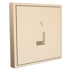 Tile Series 1 Port Telephone Wall Jack 2.1 - Champagne Gold