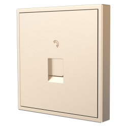 Tile Series 1 Port Telephone Wall Jack 2.1 - Champagne Gold