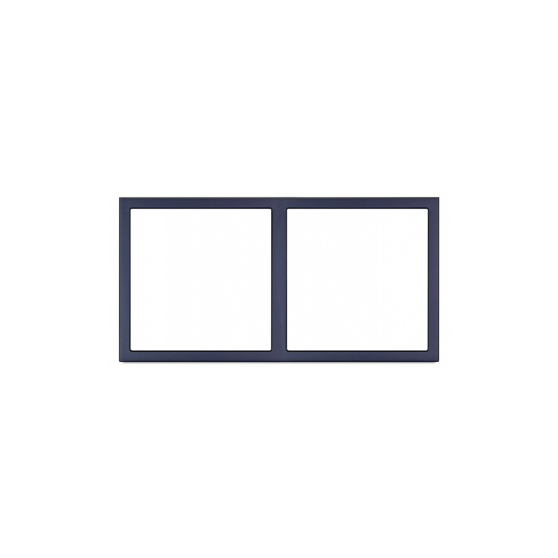 Tile Series 2 Gang Panel Frame 2.1 - Ash Gray