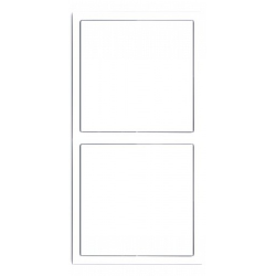 Tile Series 2 Gang Panel Frame 2.1 Vertical - Ivory White